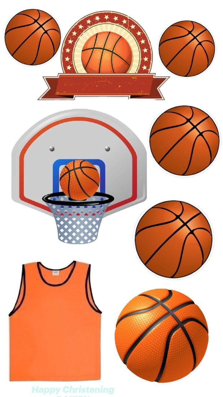 Pinlilia Lll On Спортивные Торты In 2025 | Happy Birthday in FREE Printable Basketball Cupcake Toppers Printable