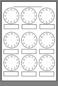 Pinmichelle Pass On Things To Print For Oscar Year 2 | Clock inside FREE Printable Blank Clock Faces Worksheet