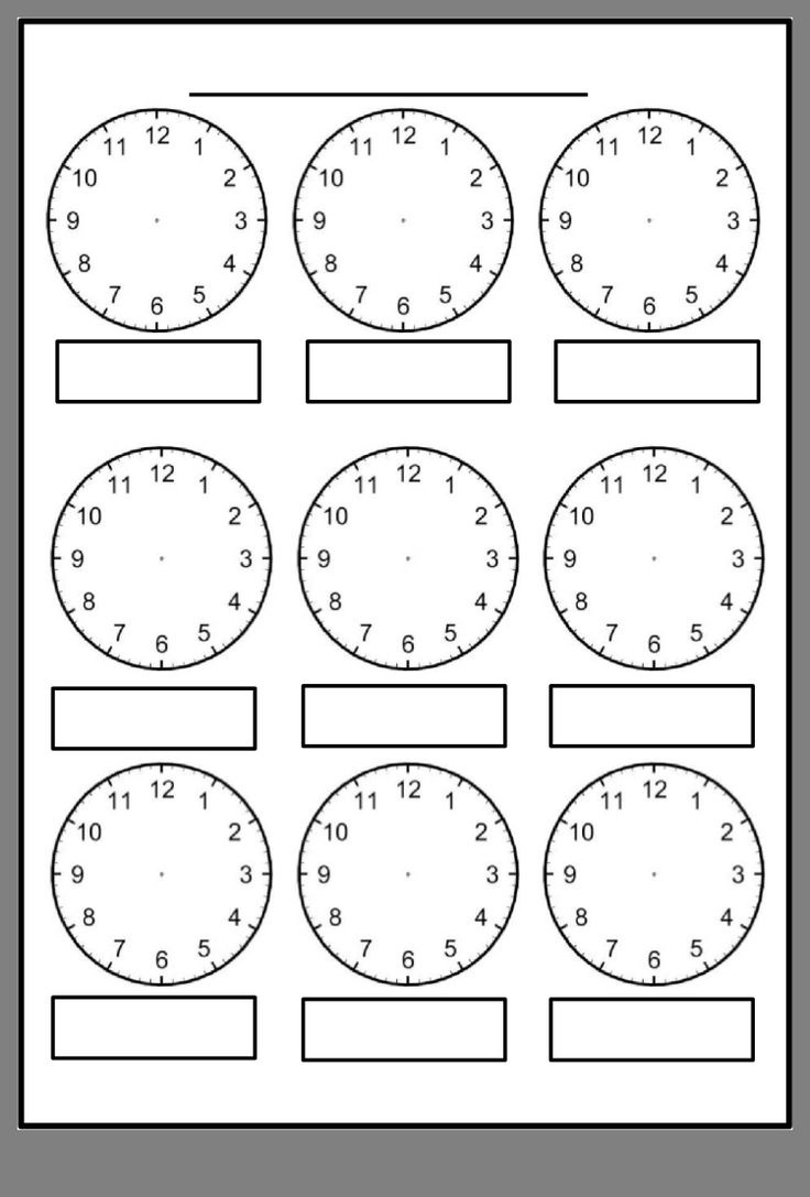 Pinmichelle Pass On Things To Print For Oscar Year 2 | Clock inside FREE Printable Blank Clock Faces Worksheet