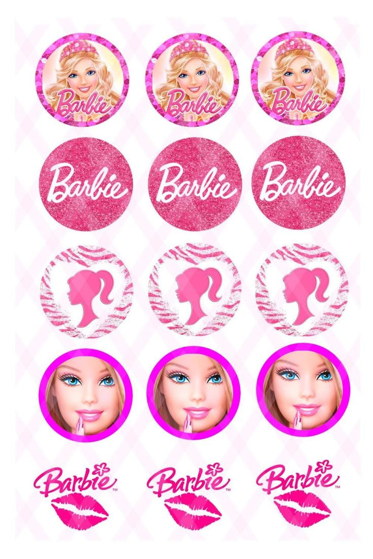 Pinredactedtcsyfhu On Pretty Wallpaper | Barbie Cupcakes pertaining to Free Printable Barbie Cupcake Toppers