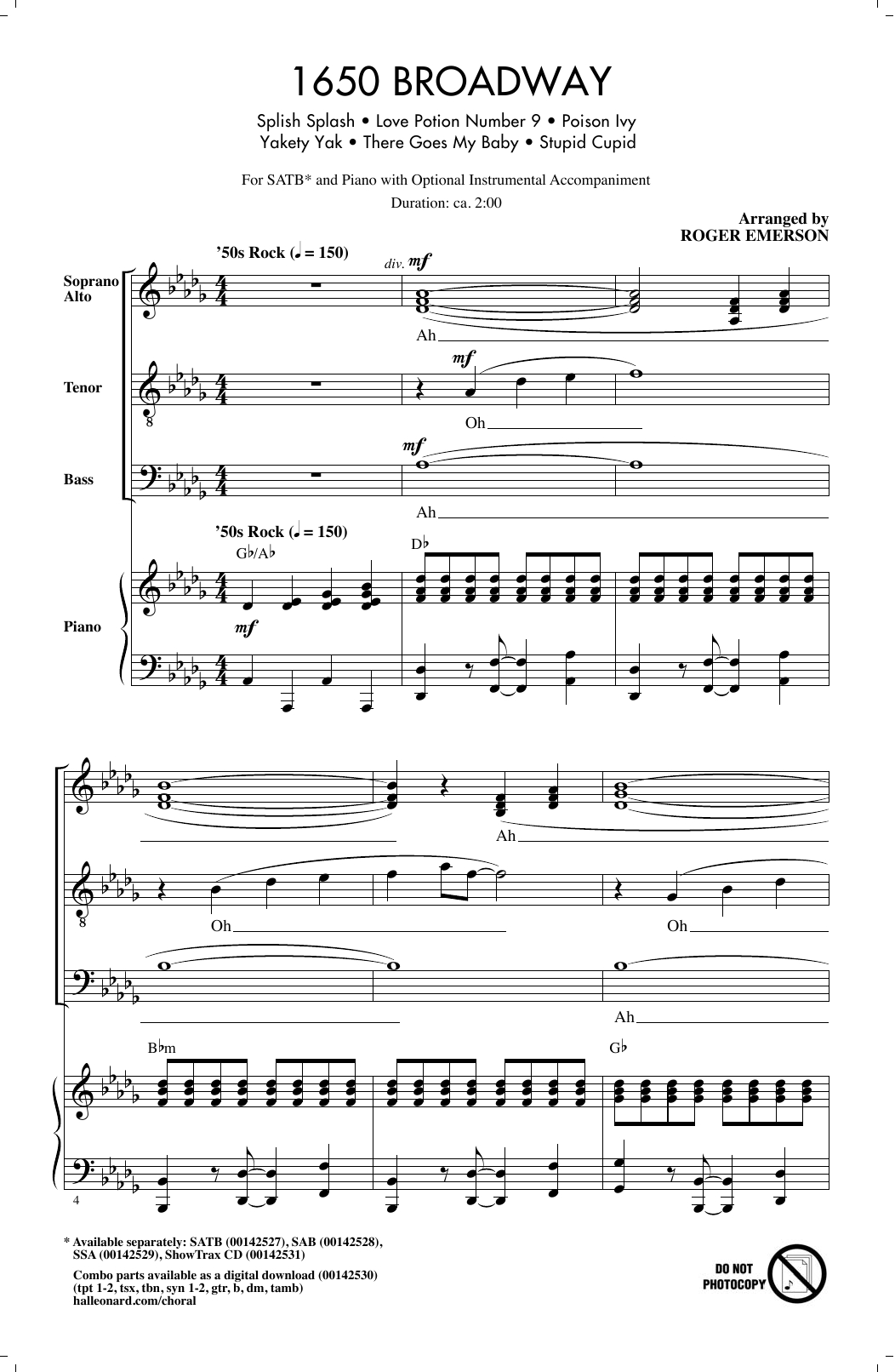 Print And Download 1650 Broadway (Medley) Sheet Music; Sheet Music for FREE Printable Broadway Sheet Music
