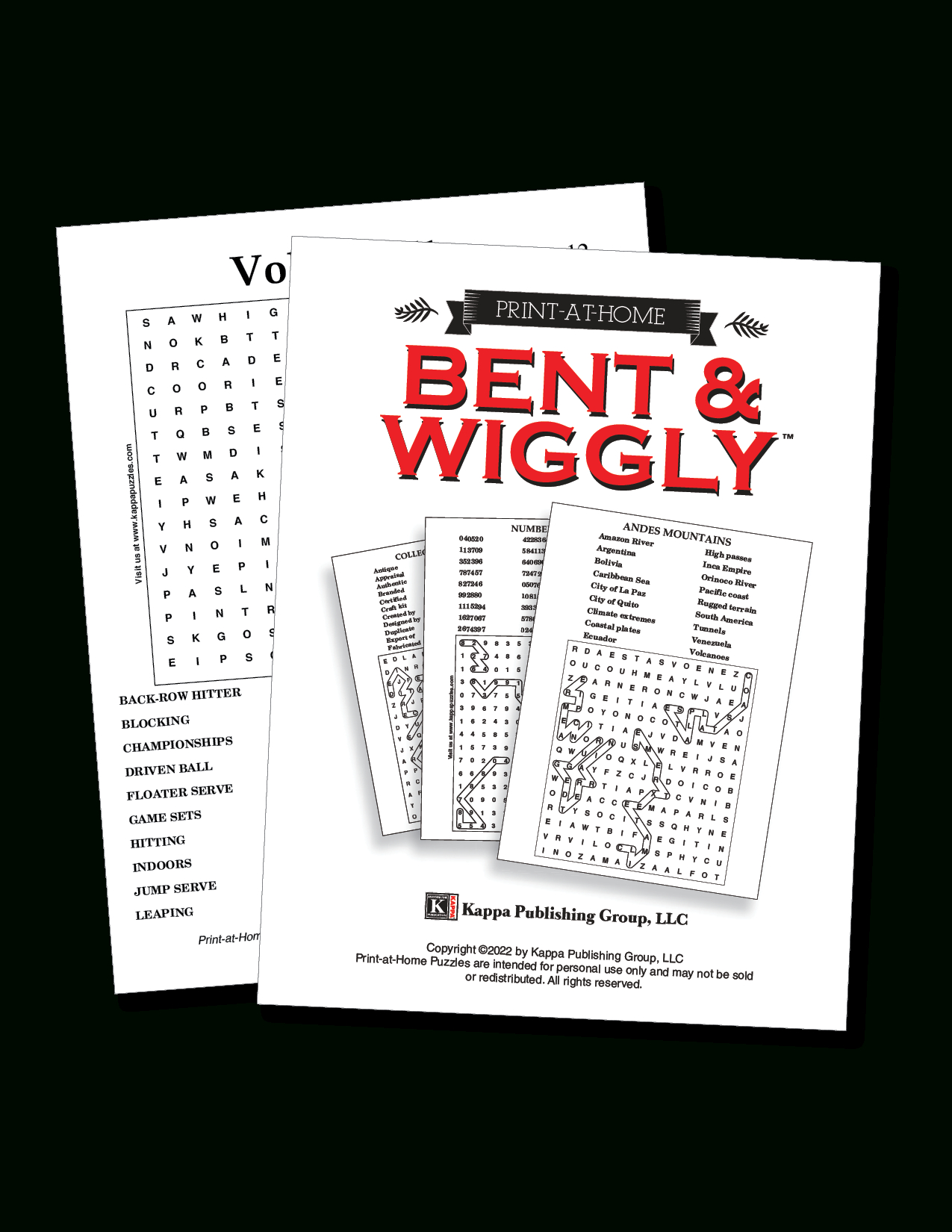 Print-At-Home Bent &amp;amp; Wiggly – Kappa Puzzles within FREE Printable Bent and Wiggly Word Search Puzzles