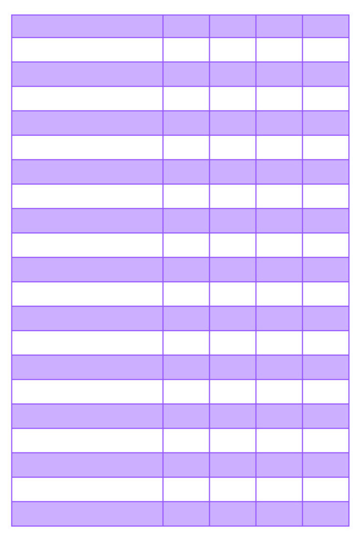 Printable 5-Column Charts Pdf Templates with Free Printable Blank 5 Column Template