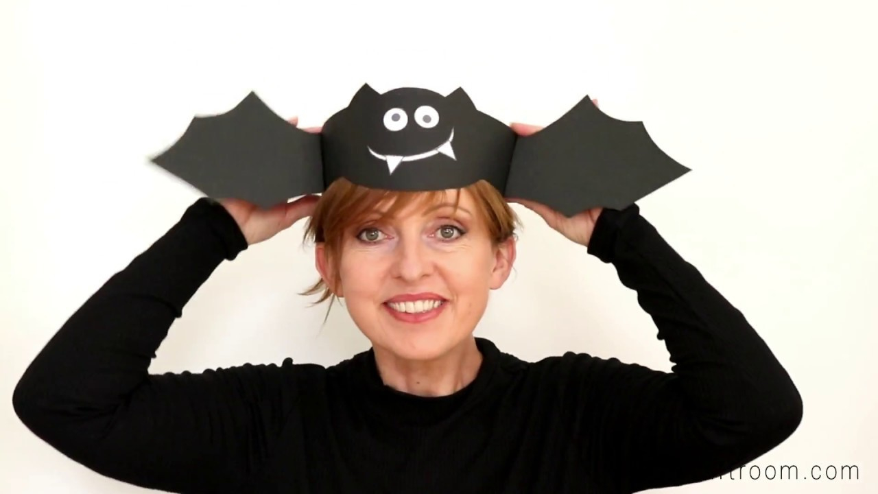 Printable Bat Hat Craft for FREE Printable Bat Hat Template