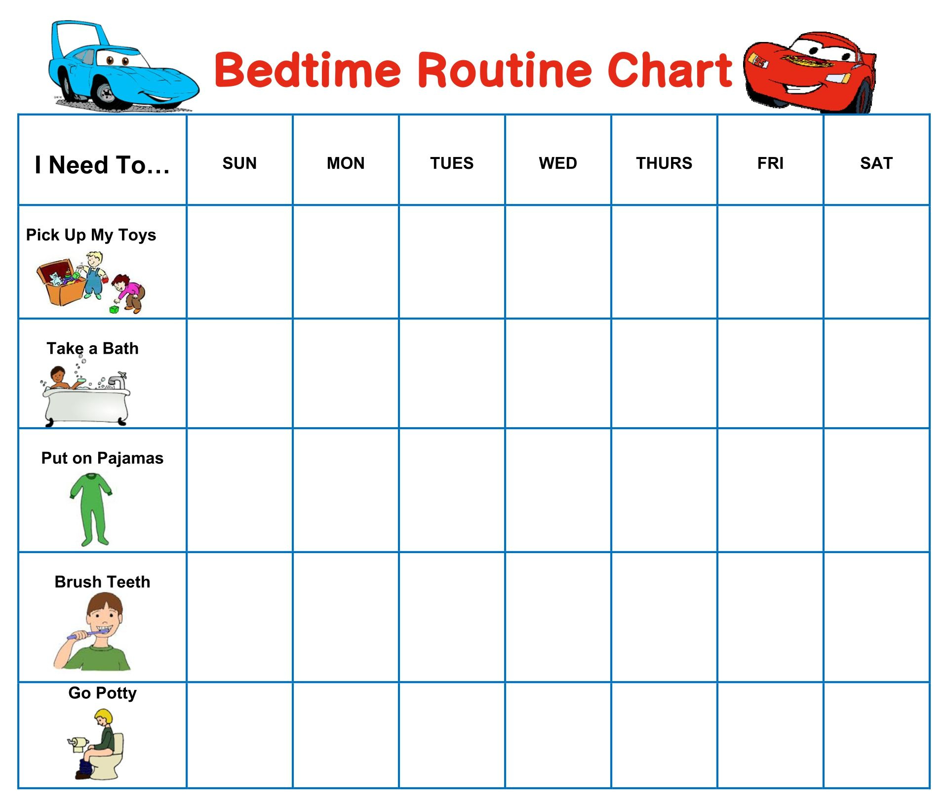 Printable Bedtime Charts For Kids Central 23 Reward Chart With regarding Free Printable Bedtime Reward Chart
