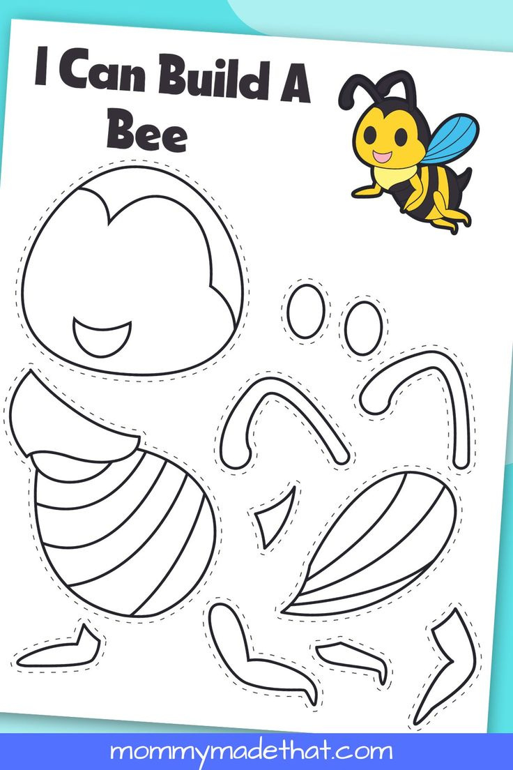 Printable Bee Craft (With Free Template!) regarding Free Printable Bee Craft Template
