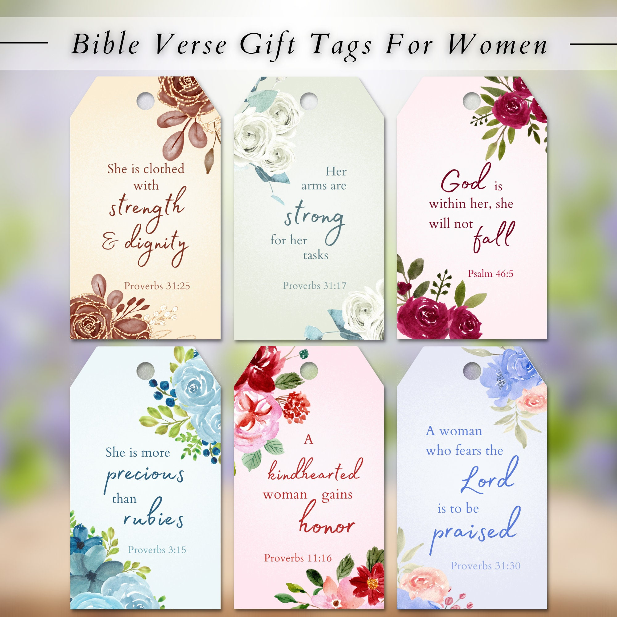 Printable Bible Verse Gift Tags For Women | Inspirational with regard to FREE Printable Bible Verse Tags