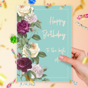Printable Birthday Card For Mom With Peony Template Editable Online within FREE Printable Birthday Cards For Mom From Daughter