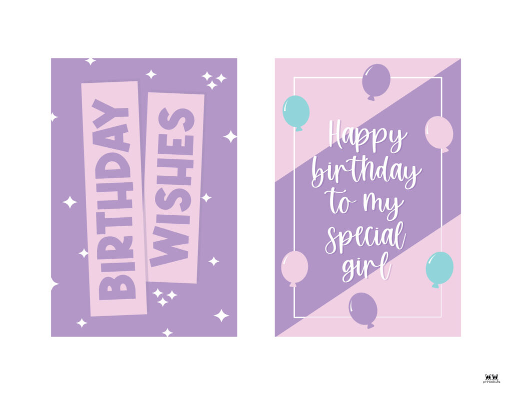 Printable Birthday Cards - 110 Free Birthday Cards | Printabulls in Free Printable Birthday Cards For Granddaughter