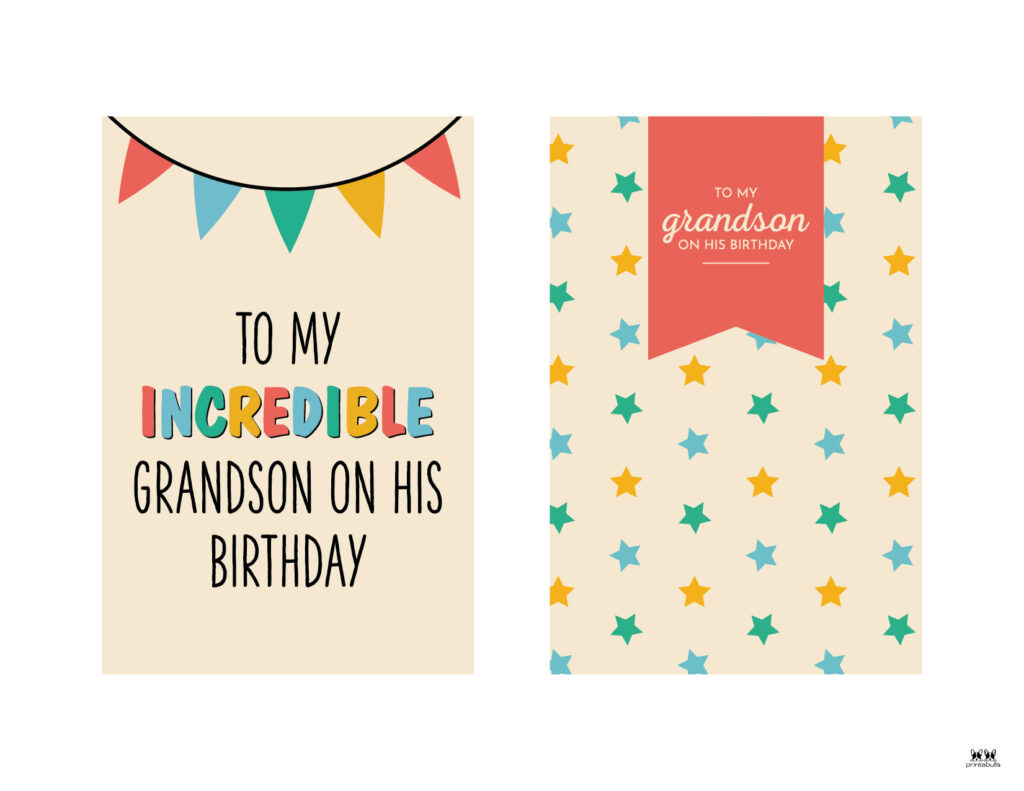 Printable Birthday Cards - 110 Free Birthday Cards | Printabulls regarding Free Printable Birthday Cards For Grandson