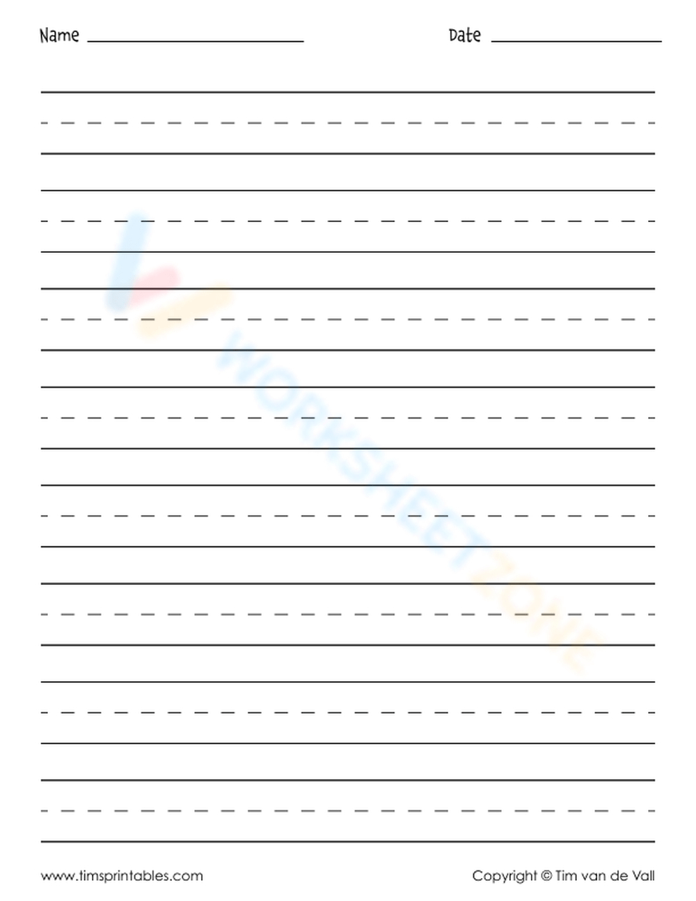 Printable Blank Handwriting Worksheets with Free Printable Blank Handwriting Worksheets