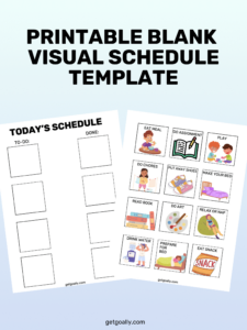 Printable Blank Visual Schedule Template | Free Download - Goally for FREE Printable Blank Visual Schedule Template