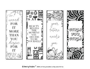 Printable Bookmarks To Color | 120 For Adults &amp; Kids - World Of throughout Free Printable Bookmarks For Teens