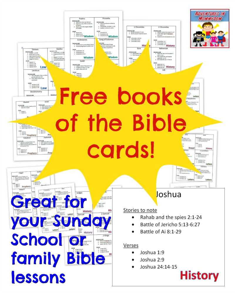 Printable Books Of The Bible Cards inside FREE Printable Books of the Bible Cards