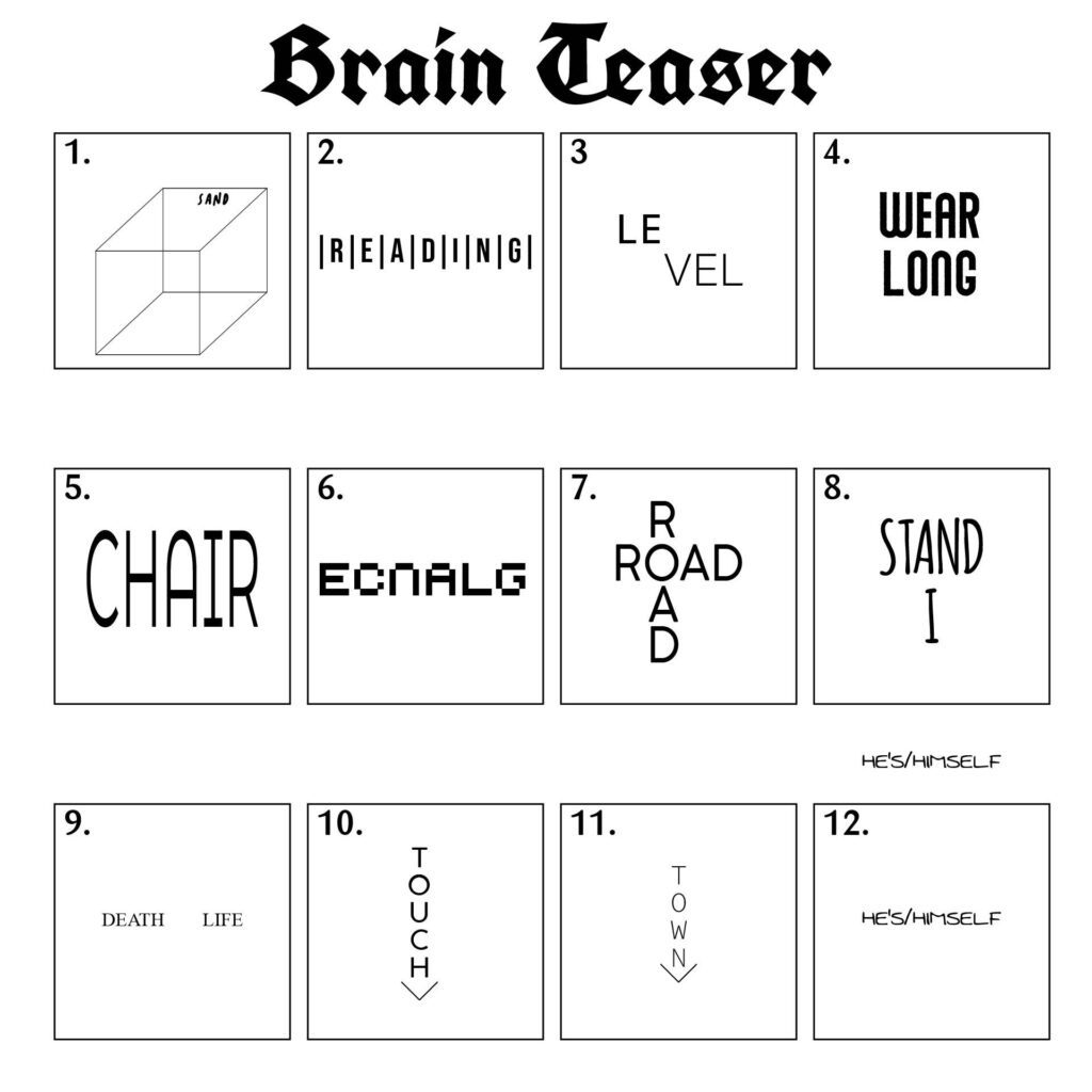 Printable Brain Games For Seniors - Printable Party Favors for FREE Printable Brain Teaser Games