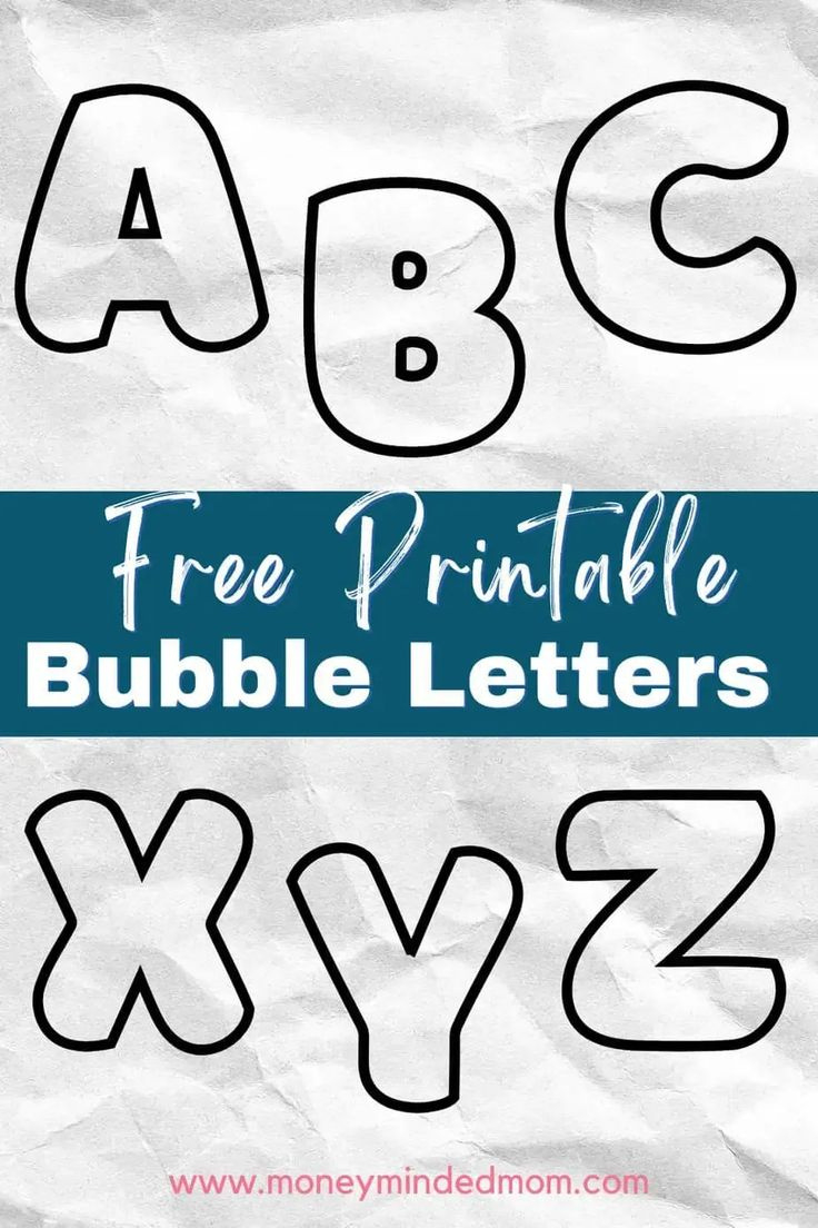 Printable Bubble Alphabet Letters inside FREE Printable Bubble Letters Font
