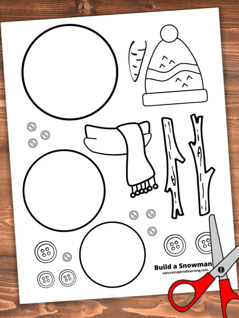 Printable Build A Snowman Craft (With Free Template) regarding FREE Printable Build A Snowman