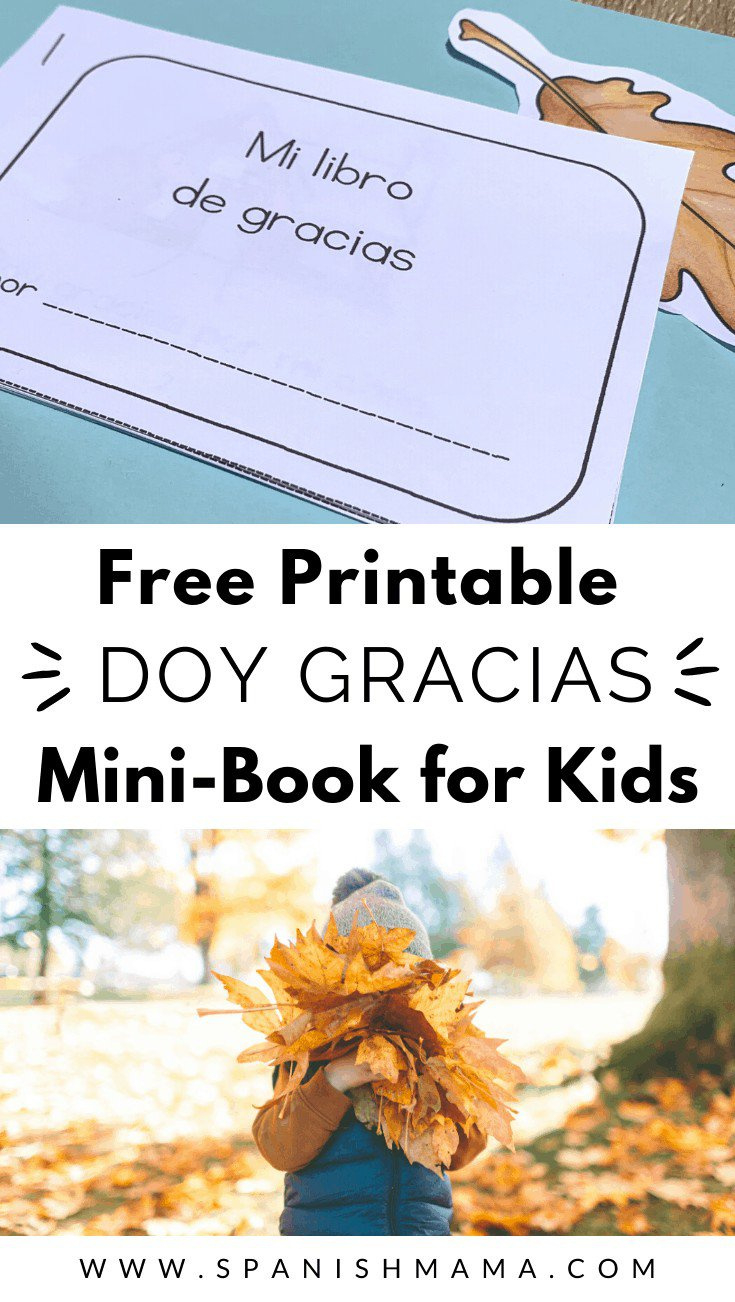 Printable Doy Gracias Mini-Book throughout Free Printable Books In Spanish