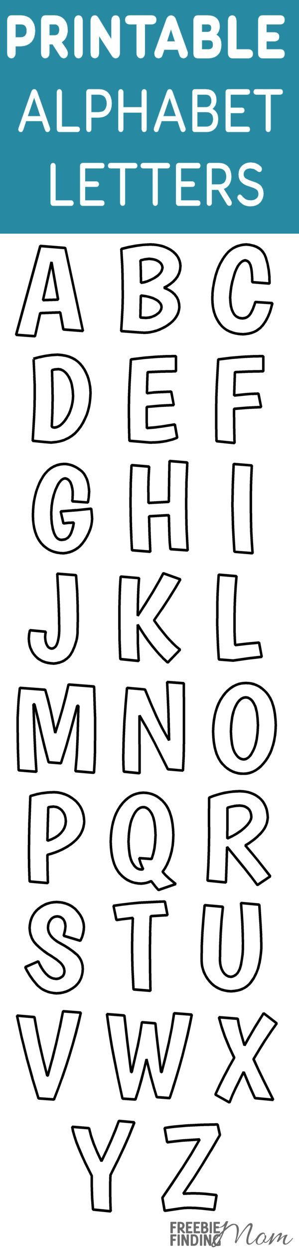 Printable Free Alphabet Templates for FREE Printable Block Letters Template