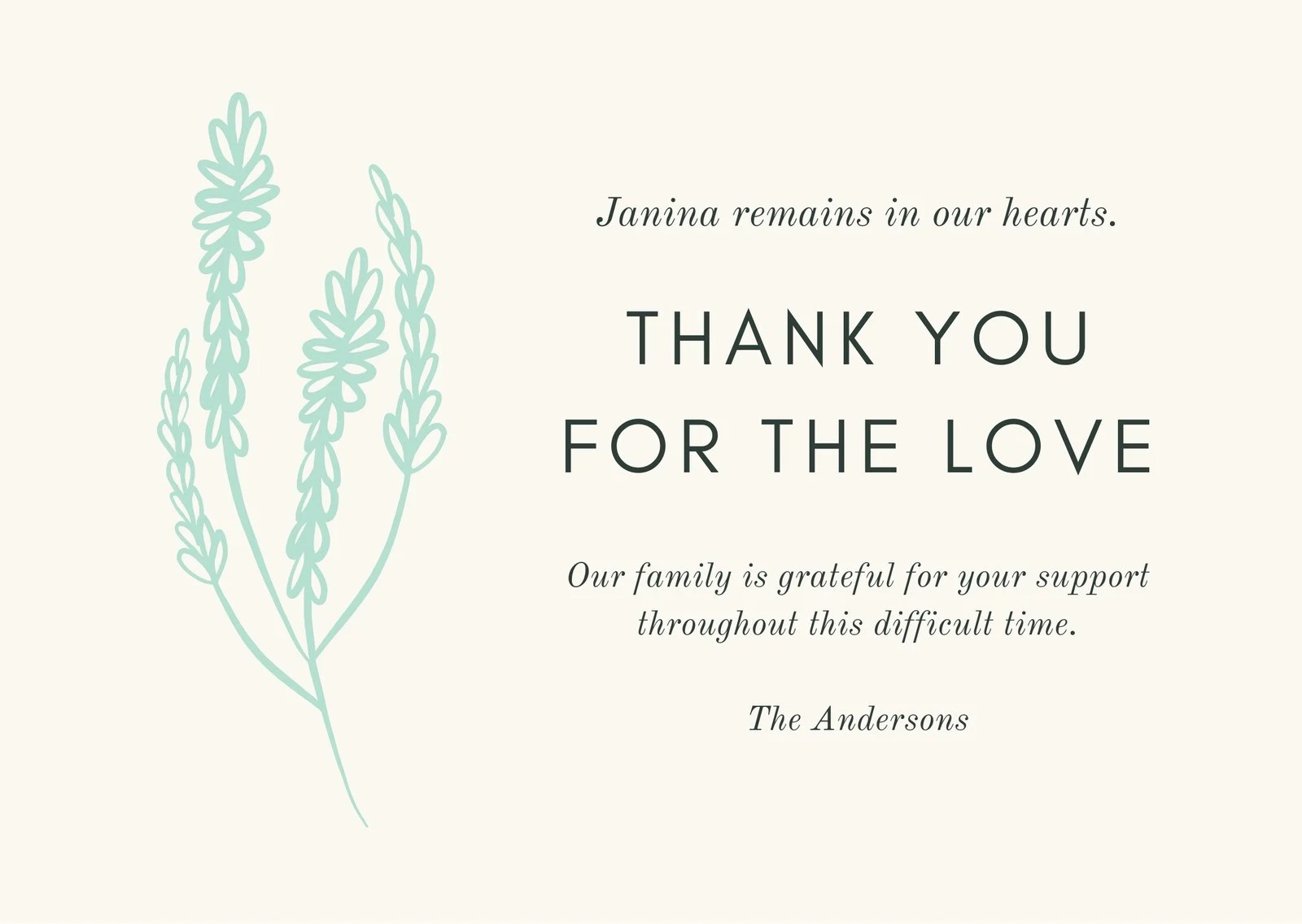 Printable Free Funeral Thank You Cards Templates - Printable Party with Free Printable Bereavement Thank You Cards