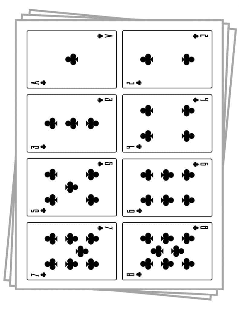 Printable Playing Cards (Free Pdf Sheets In 3 Sizes) within Free Printable Blank Playing Cards