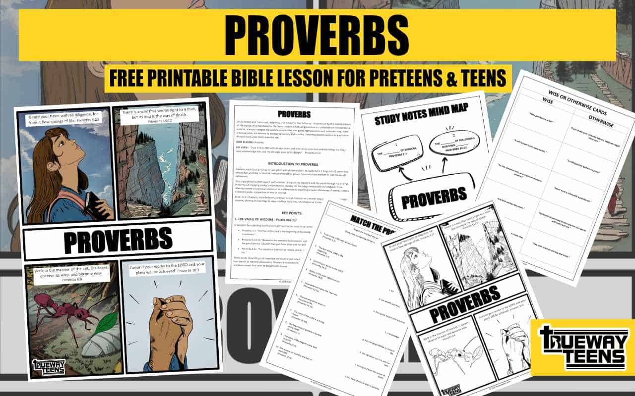 Proverbs - (Bible Lessons For Teens) - Trueway Kids regarding FREE Printable Bible Lessons For Teenagers