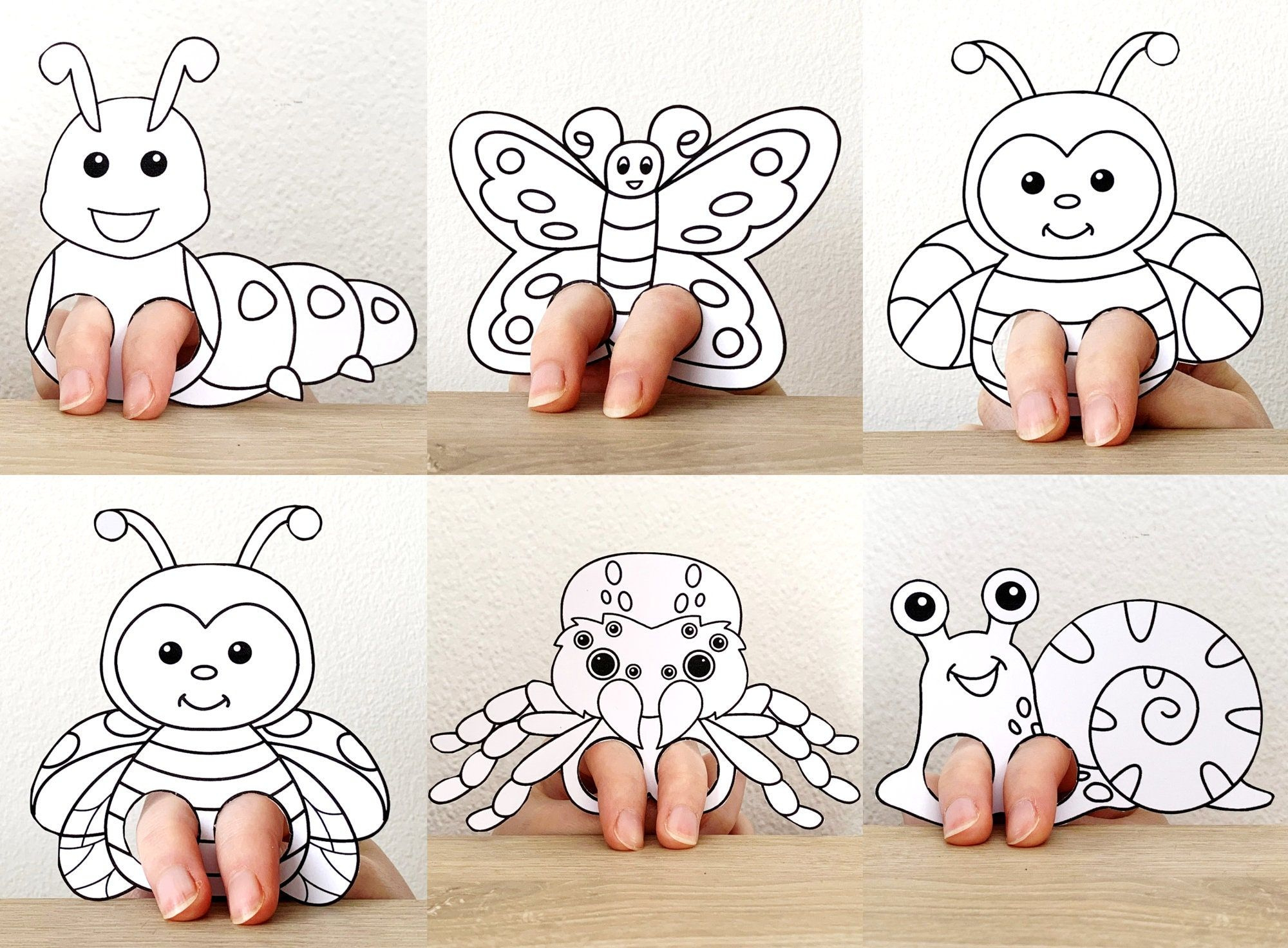 Puppets For Kids Ages 4-8 Insect &amp;amp; Bug Puppets - The Puppet Store throughout Free Printable Bug Finger Puppets