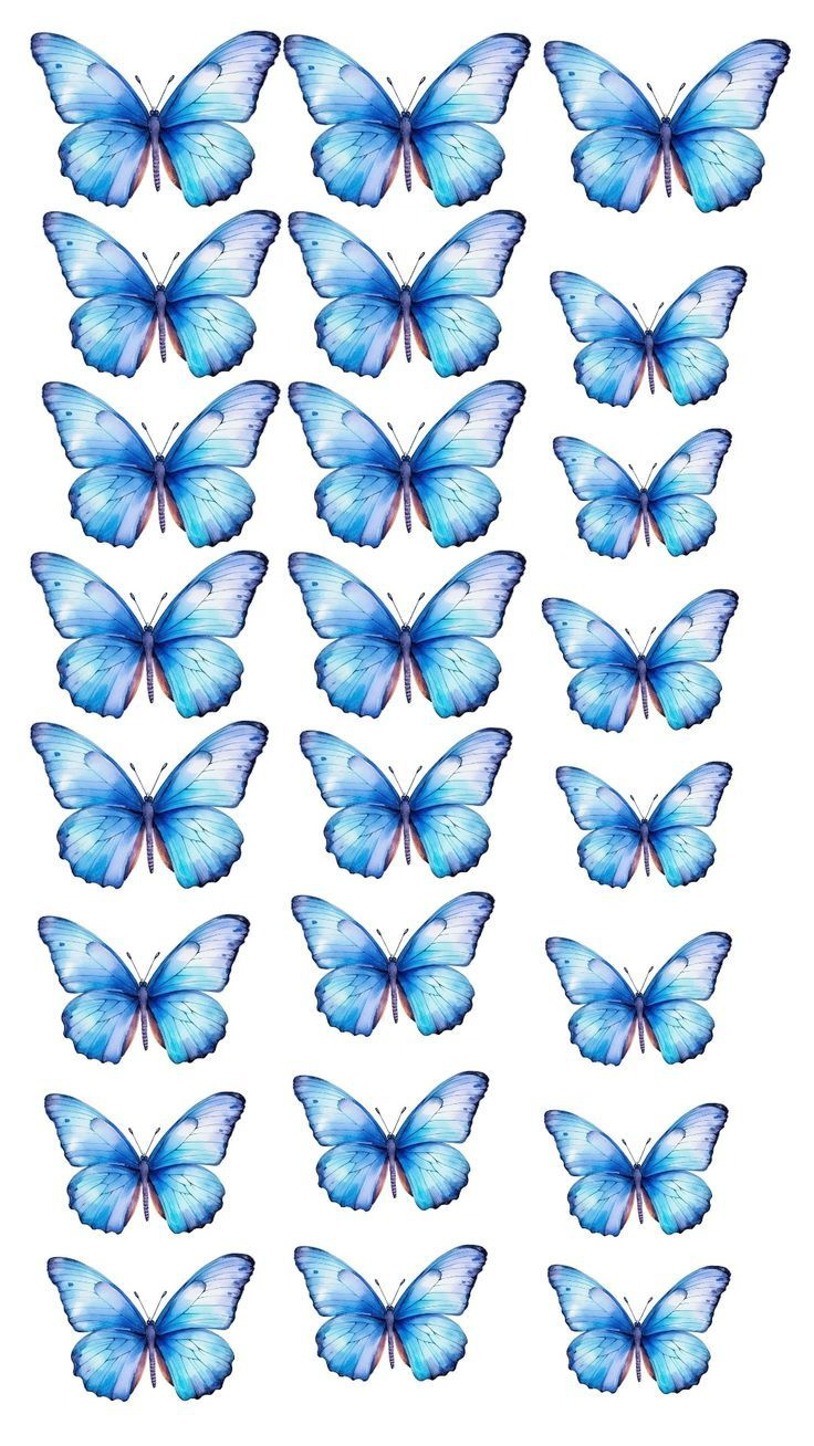 Q for FREE Printable Blue Butterfly Printable