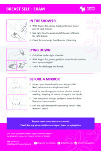 Quick Shareables - Tigerlily Foundation pertaining to FREE Printable Breast Self Exam Shower Card