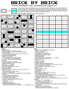 Redhead64'S Obscure Puzzle Blog!: Puzzle #70: Brickbrick inside FREE Printable Brick by Brick Puzzles