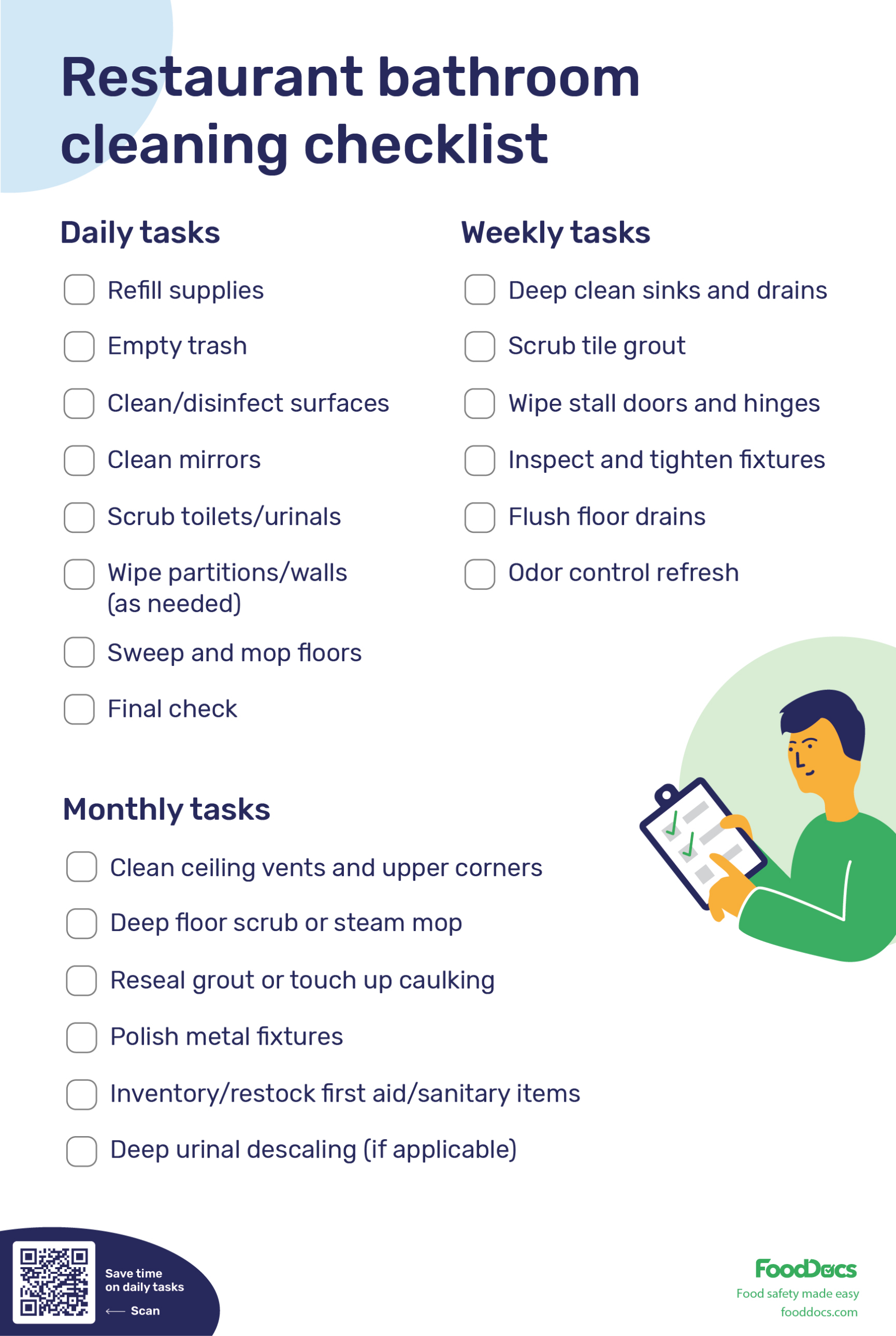Restroom Cleaning Checklist And Log Template | Free Download regarding FREE Printable Bathroom Cleaning Checklist