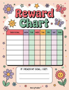Rewards Chart Printable - 20+ Free Templates! - World Of Printables within Free Printable Blank Reward Chart