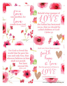 Scripture Love Printables – Morning Motivated Mom within Free Printable Bible Verses About Love