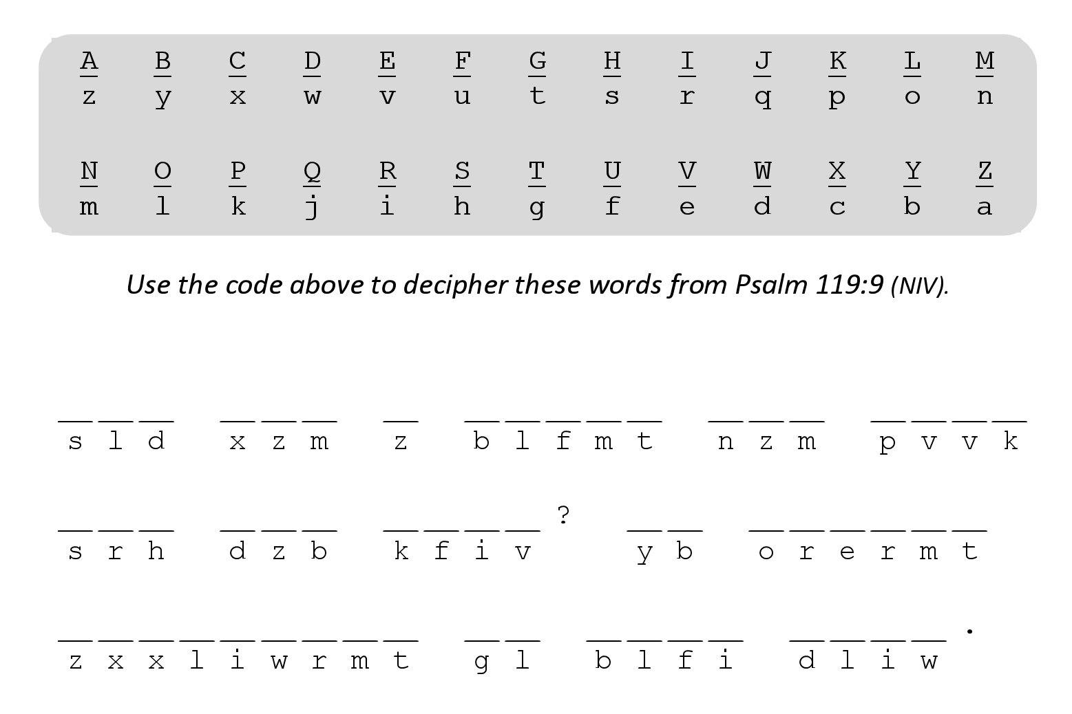 Scripture Puzzles — Panton Community Church intended for Free Printable Bible Cryptograms With Answers