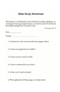 Self-Management Forms From Becoming The Woman God Wants Me To Be with regard to Free Printable Bible Study Lessons With Questions And Answers