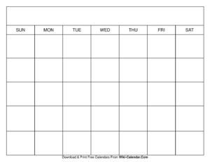Simple Blank Calendar Templates – Free To Download &amp; Print in Free Printable Blank 30 Day Calendar