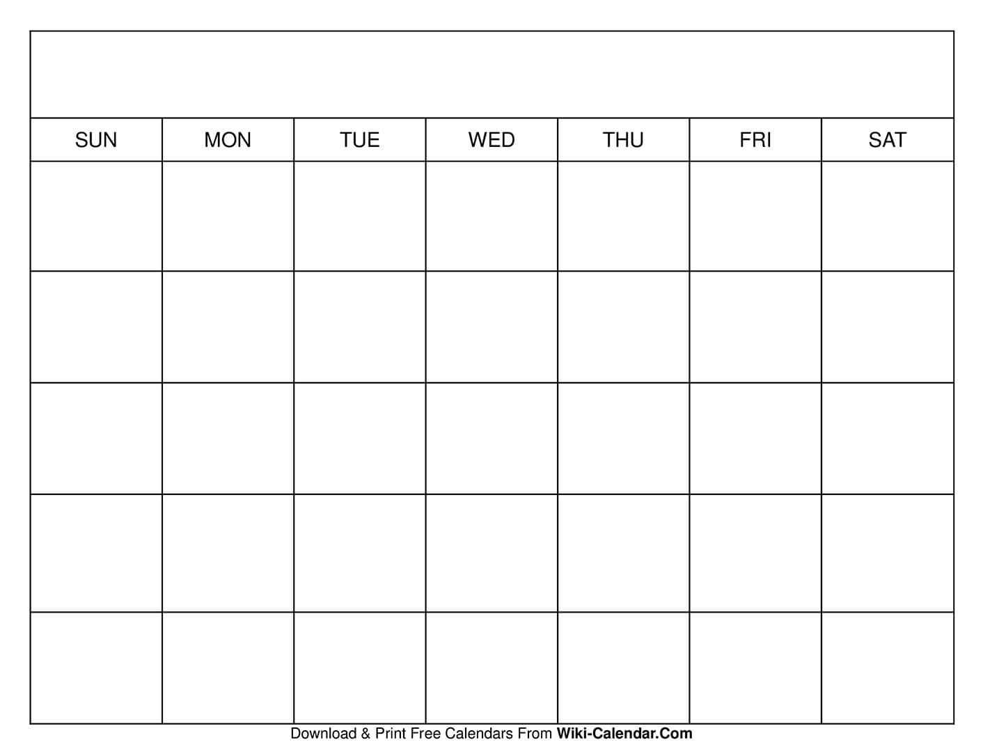 Simple Blank Calendar Templates – Free To Download &amp;amp; Print in Free Printable Blank 30 Day Calendar