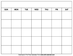 Simple Blank Calendar Templates – Free To Download &amp; Print pertaining to FREE Printable Blank Calendar Sheets