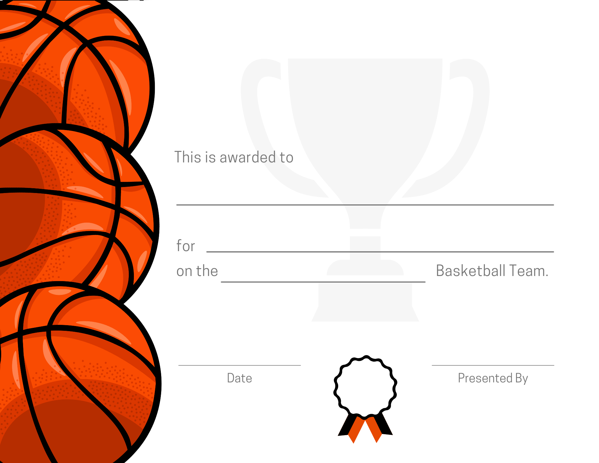 Sports Award Certificates: Free, Customizable Designs | Signup throughout Free Printable Basketball Awards Certificates