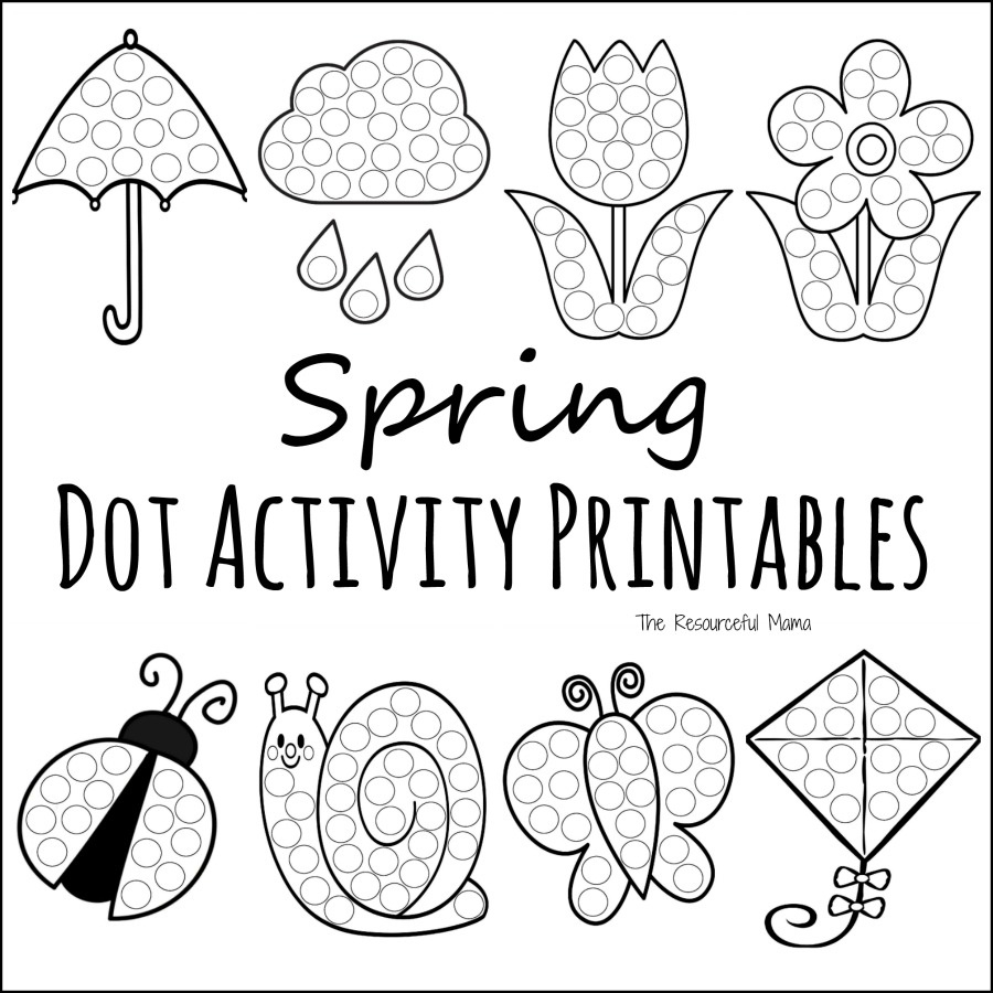 Spring Do A Dot Prinables regarding FREE Printable Bingo Dauber Art