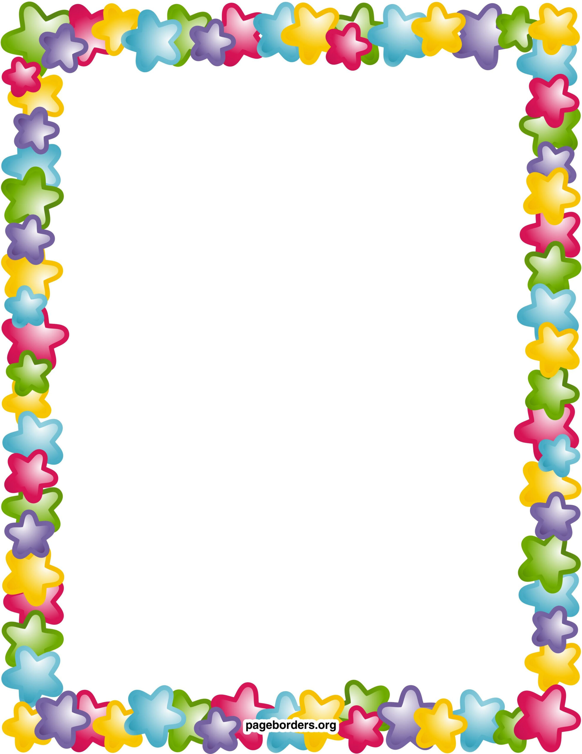 Star Border - 6 Free Pdf Printables | Printablee in FREE Printable Borders For Pictures