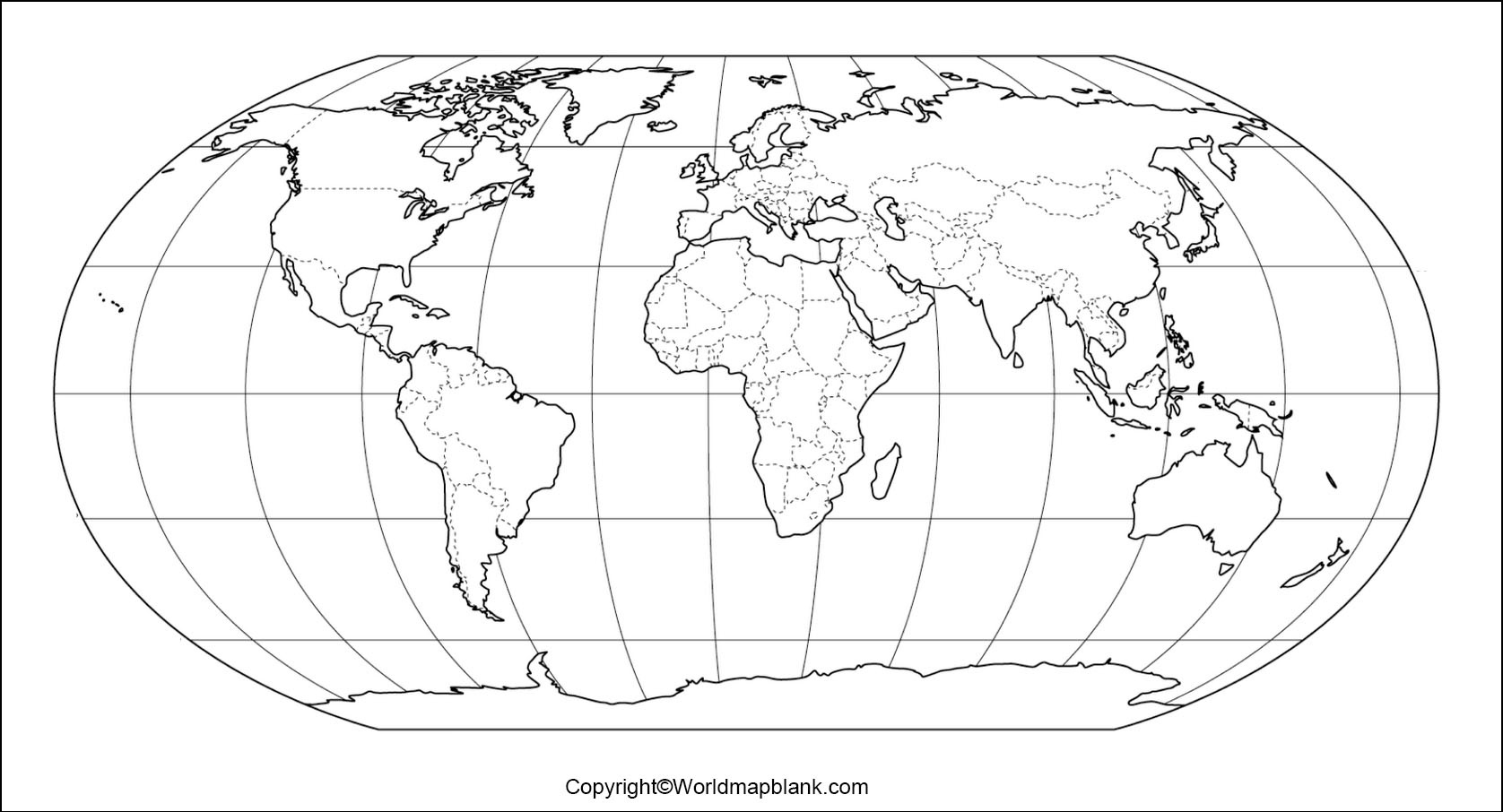 Stumme Weltkarte Zum Ausdrucken – Leere Weltkarte [Pdf] within FREE Printable Blank World Map Worksheet
