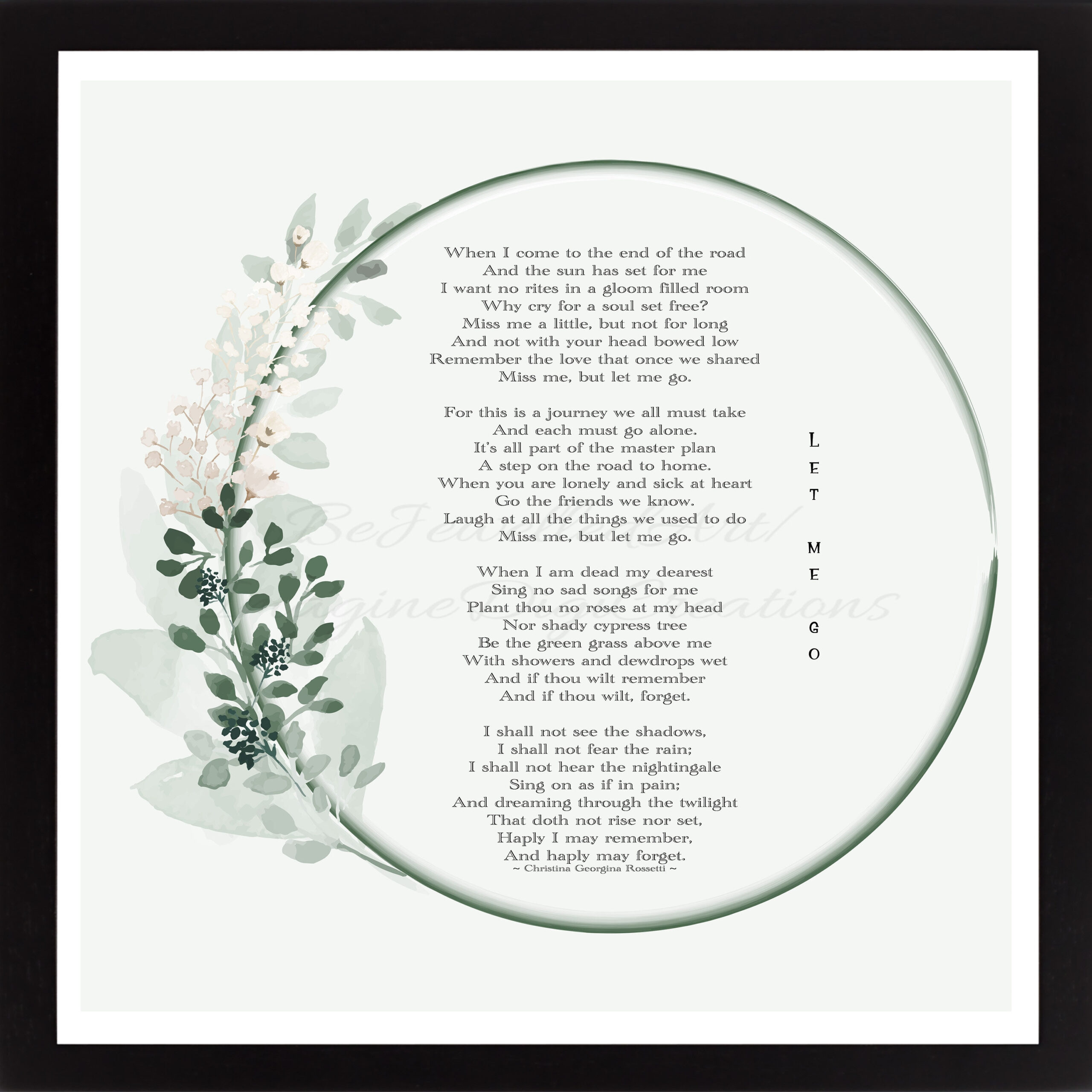 Sympathie,Poème Commémoratif,Condoléances,Mémorial,Un Être Cher within FREE Printable Broken Chain Poem