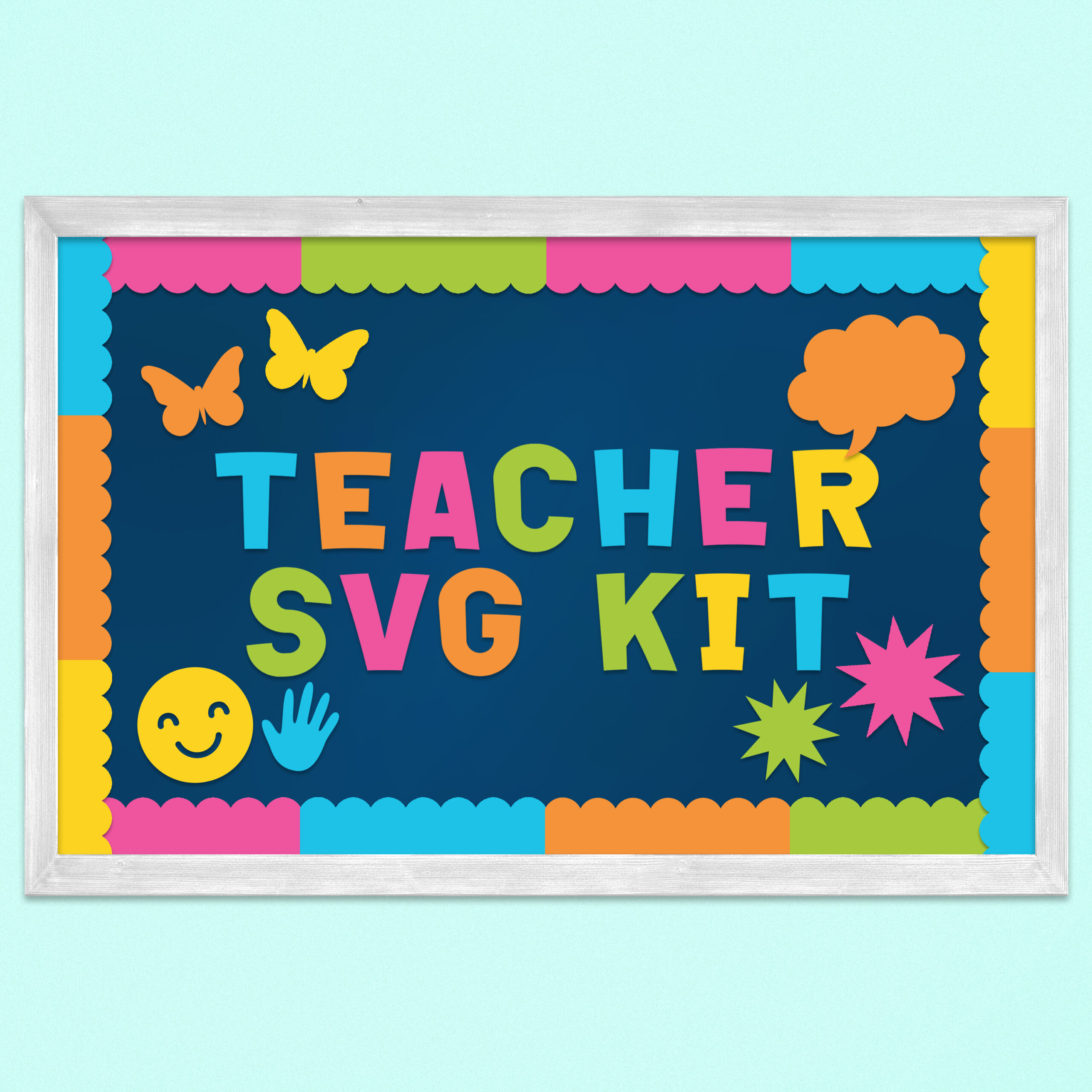 Teacher Bulletin Board Kit - Free Printable Download From Printworks with Free Printable Bulletin Board Templates