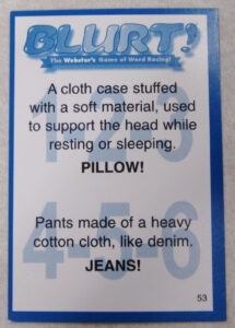 Teaching My Friends!: December 2011 for FREE Printable Blurt Game Cards