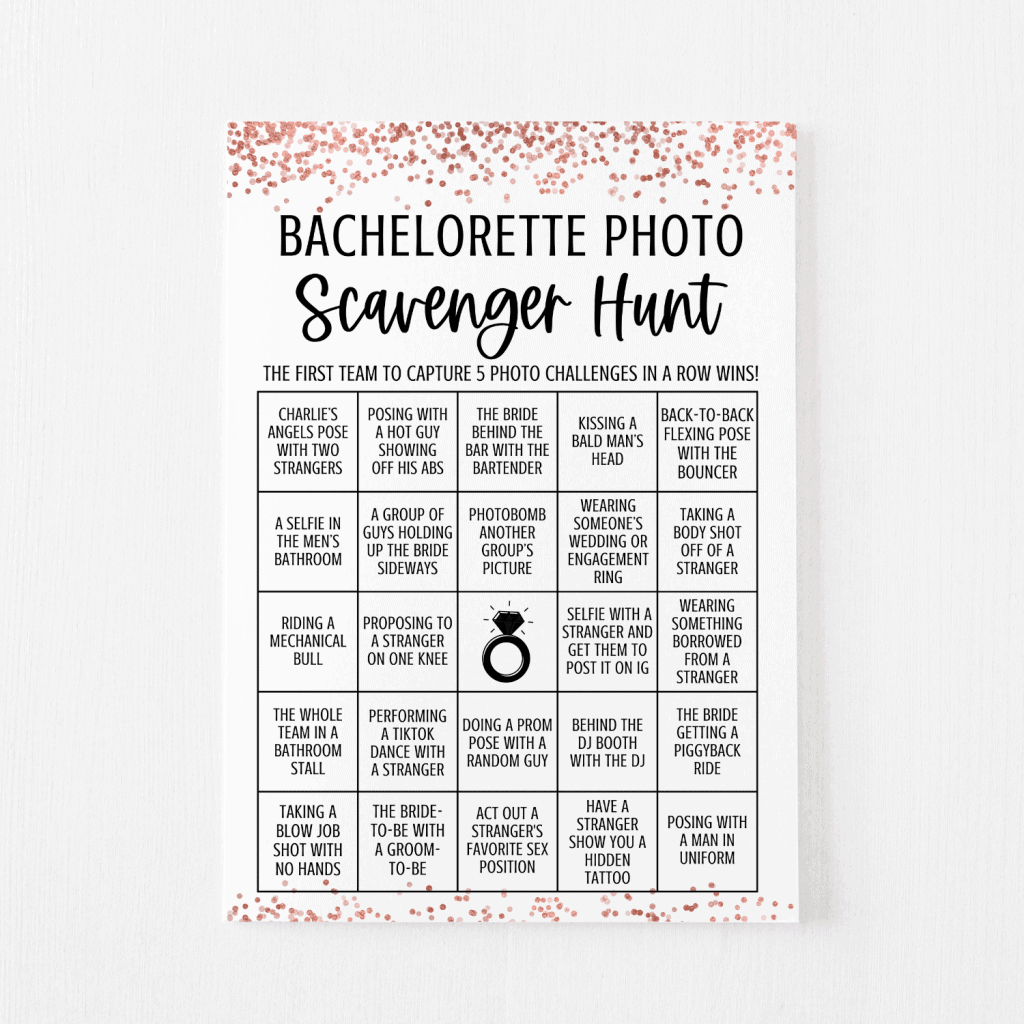 The Best Bachelorette Scavenger Hunt Ideas | Modern Moh within Free Printable Bachelorette Party Scavenger Hunt