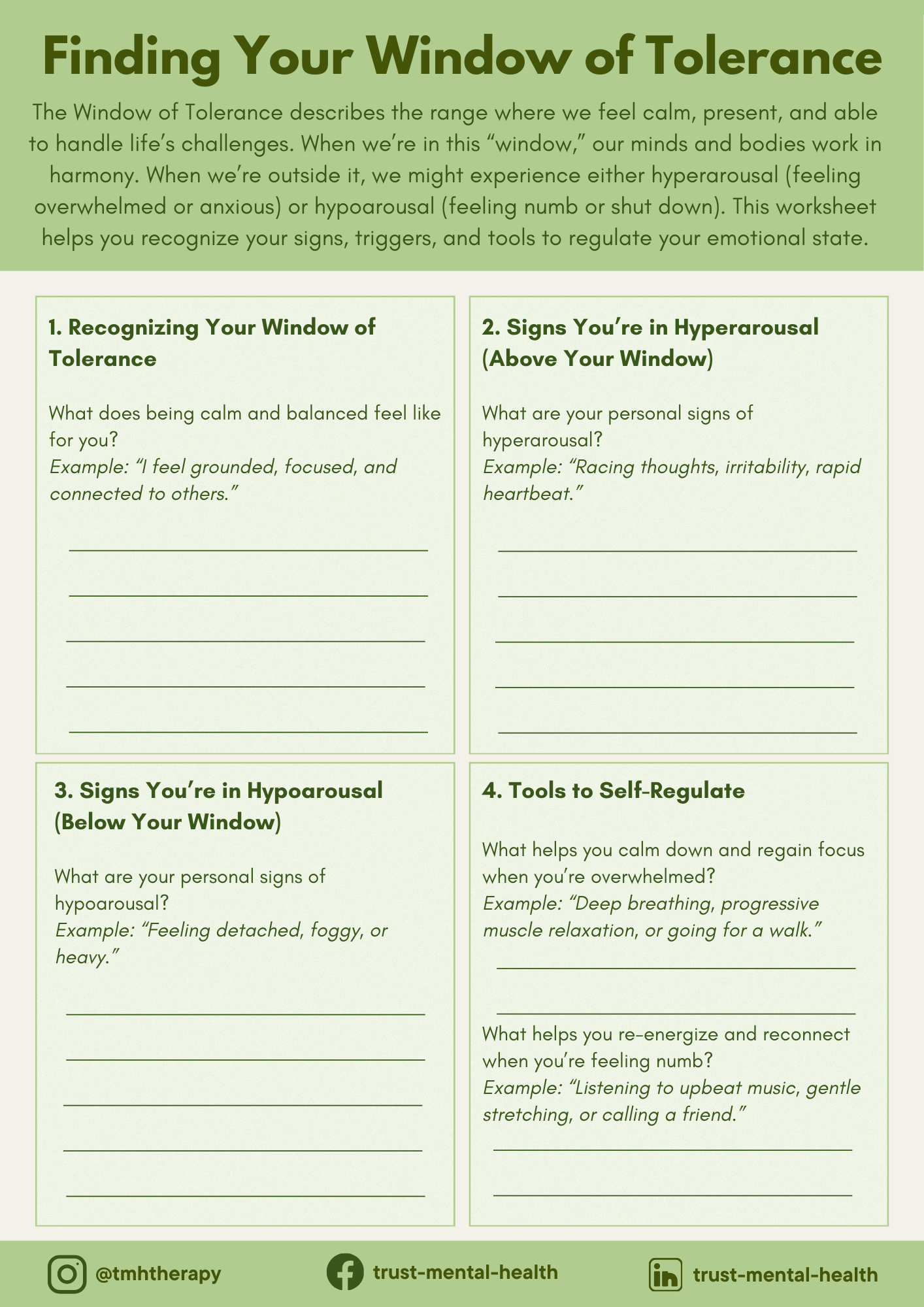 Therapy Worksheets | Cbt Worksheets | Trust Mental Health for Free Printable Bipolar Disorder Worksheets