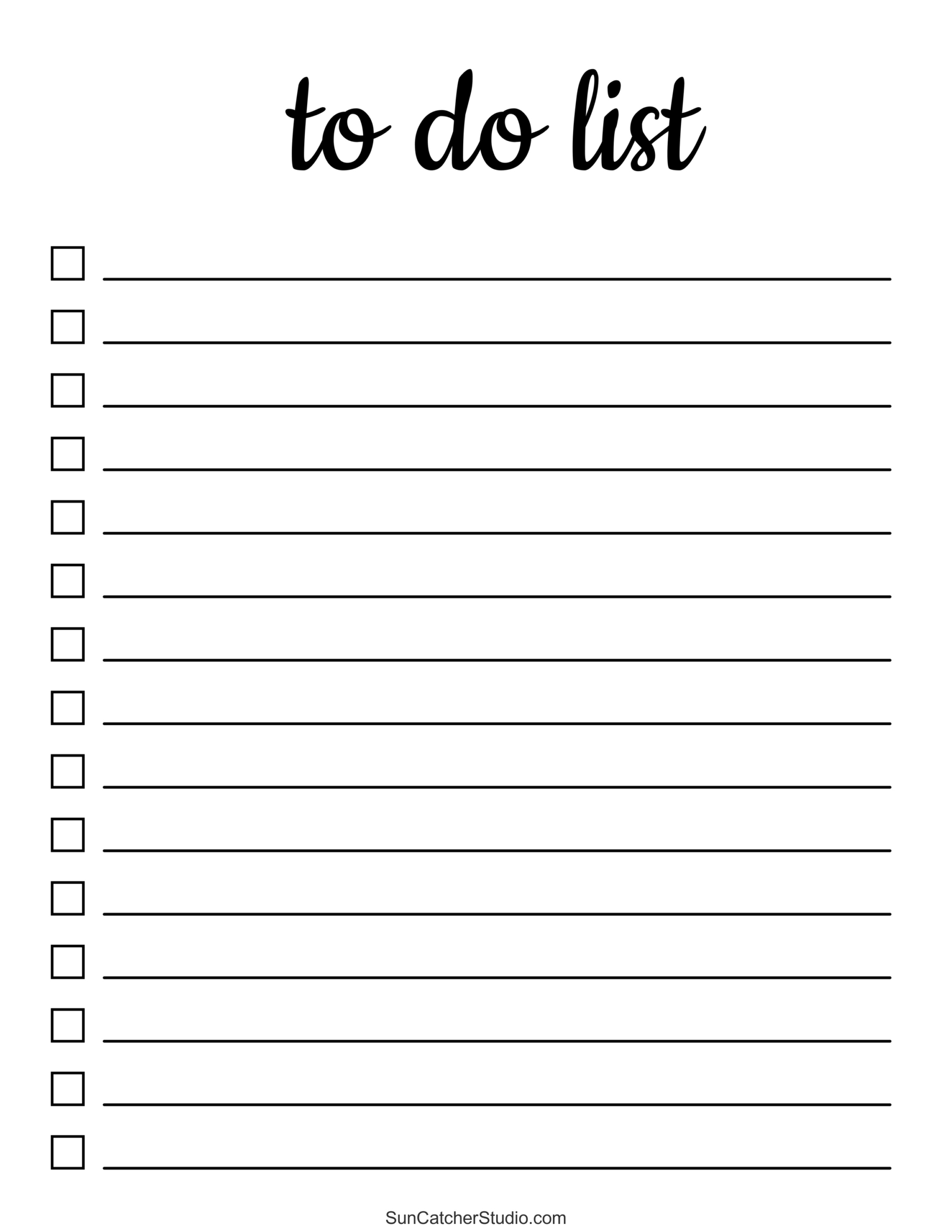 To Do List (Free Printable Pdf Templates) – Things To Do – Free pertaining to Free Printable Blank To Do List