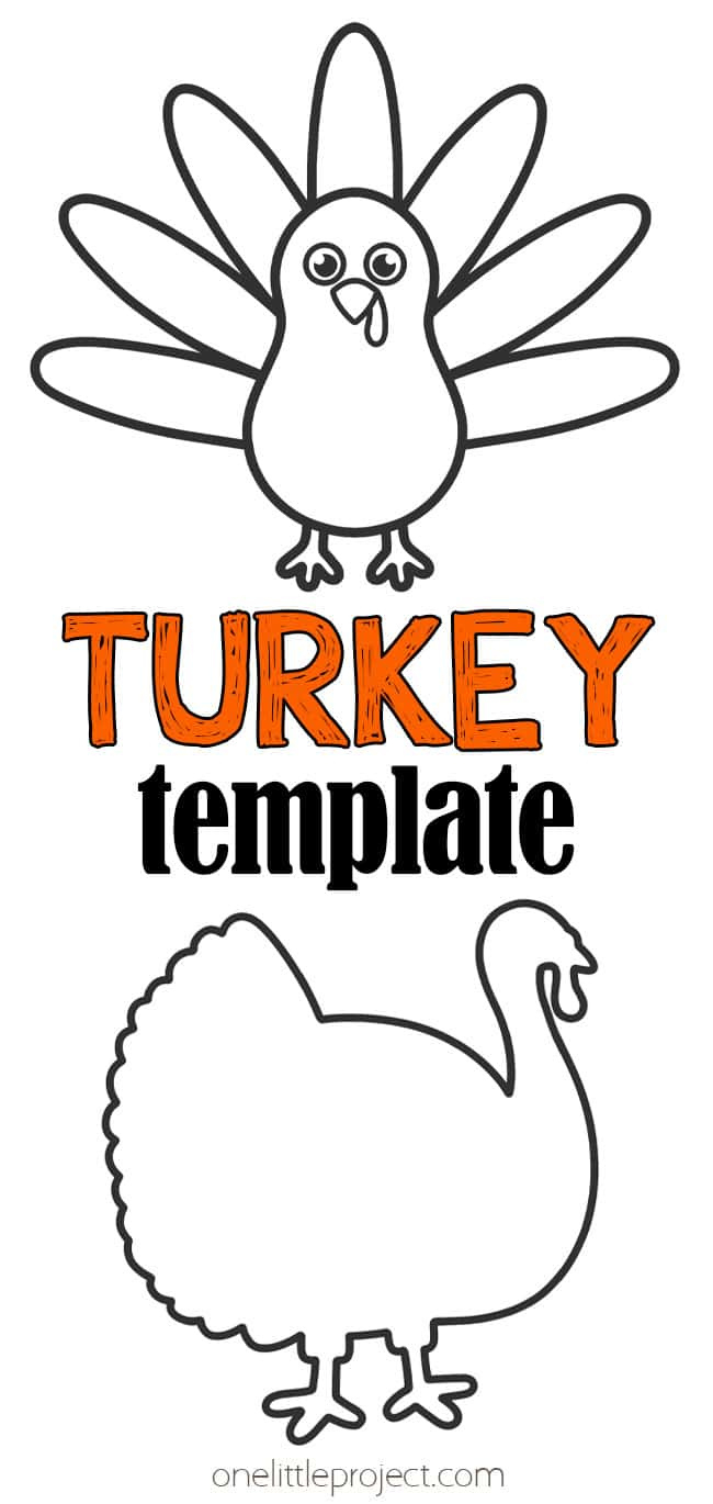 Turkey Template | Free Printable Turkey Outline in FREE Printable Blank Turkey Template