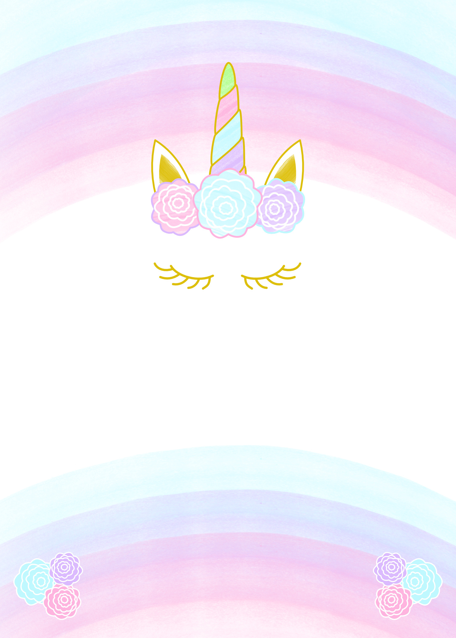 Unicorn Invitation Free Printable Templates - Easy To Download! intended for Free Printable Birthday Invitations Unicorns